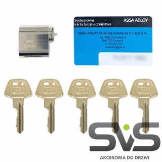 Wkładka Skandynawska ASSA P601 5 kluczy